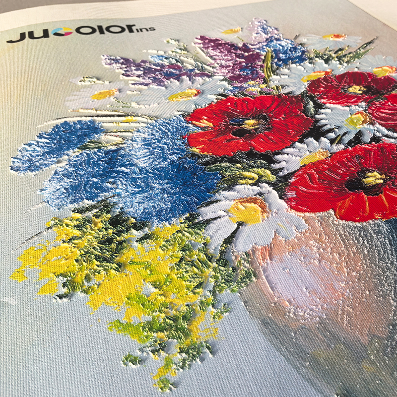 3D embossed effect UV printing