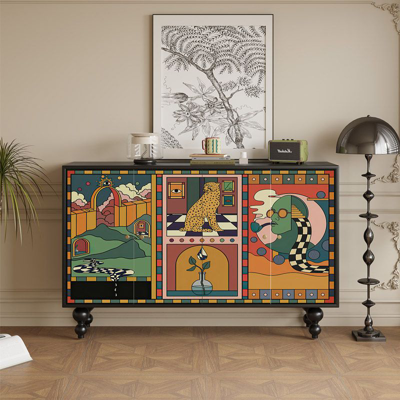 Large cabinet decorative painting UV printing