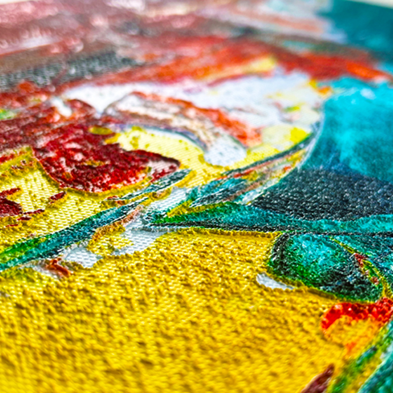 3D embossed effect UV printing