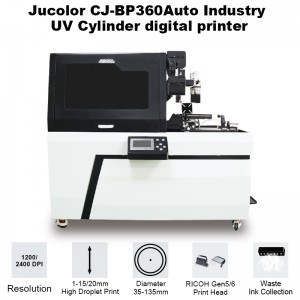 Jucolor Industry Cylinder Digital Printer with Automated Robot to load and unload