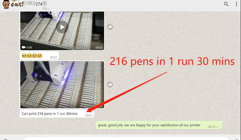 uv printer on pens